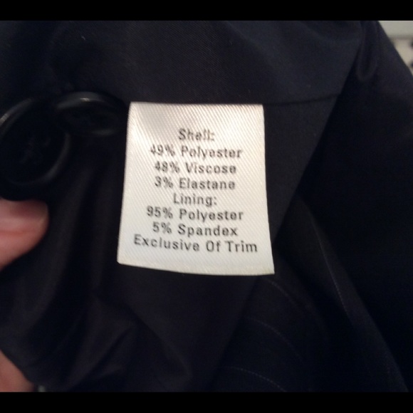 Sharp SEMANTIKS fully lined blazer Blk pinstripe - Picture 3 of 8